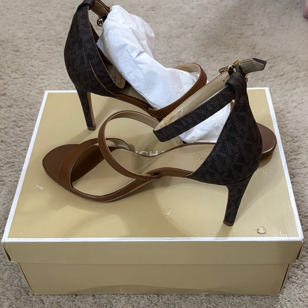 Michael Kors Brown Strappy Heels